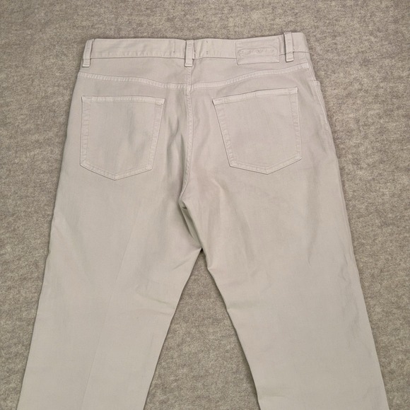 Ermenegildo Zegna Jeans Mens 34 Ivory Stretch Five Pocket Cotton Blend *34x28* - Picture 5 of 16